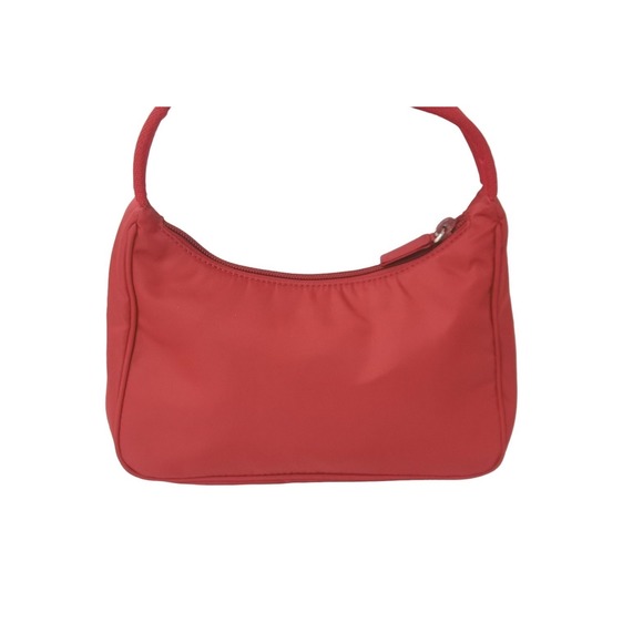 Prada Hobo Handbag One Shoulder Mini Bag Nylon Red - Picture 4 of 10
